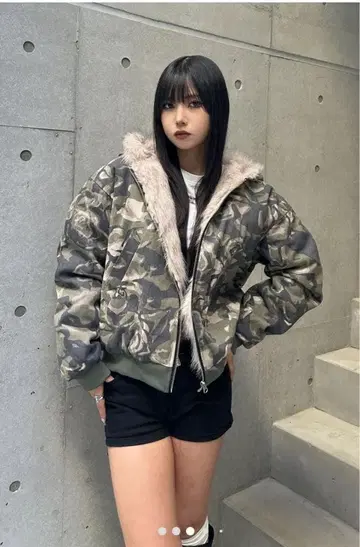 [ KsG ] 카모플라쥬 퍼 카모플라쥬 자켓 S Y2