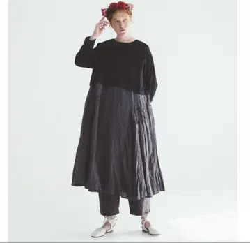 세일! nest Robe 린넨 사이드 턱 원피스 네스트로브