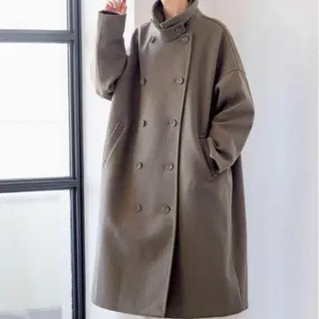 렙심 LEPSIM 울 더블 롱 코트 프리 사이즈