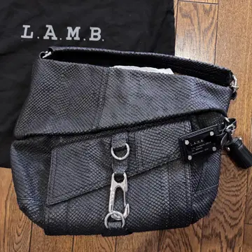L.A.M.B. 그웬 스테파니 가죽 백 블랙 참 포함