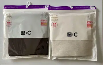 UNIQLO 울트라 웜 히트텍 캐시미어 블렌드 내추럴 블랙 L 사이즈