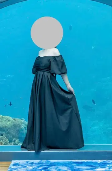 오프숄더 블랙 드레스 웨딩 컬러 드레스