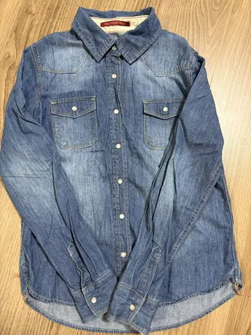 긴팔 셔츠 FREAK'S STORE 데님 블루