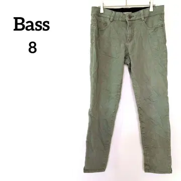 1점만 Bass 버스 [ 8 ] 캐주얼 팬츠 그린 심플