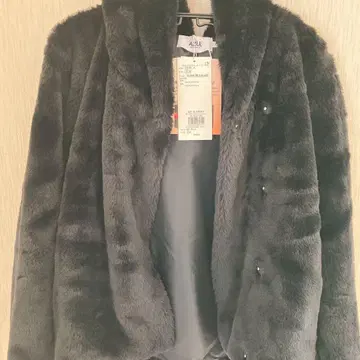 AZUL by MOUSSY 플러피 인조 모피 블루종