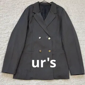 [ ur's ] 유어즈 테일러드 더블 브레스트 자켓 그레이 M