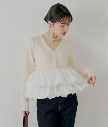 SALONbyChico 프릴 도킹 튜닉