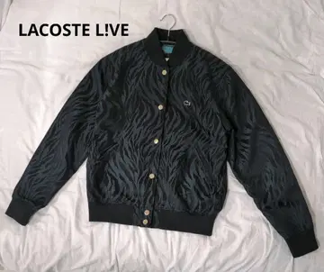 LACOSTE L!VE 호랑이 패턴 MA-1 바시티 자켓