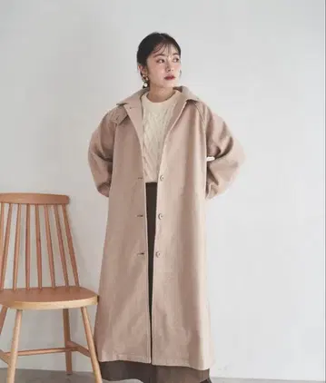 mil 밀 볼륨 슬리브 스텐카라 코트
