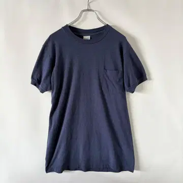 80s ~ 90s 빈티지 캐나다제 싱글 스티치 티셔츠 포켓 티