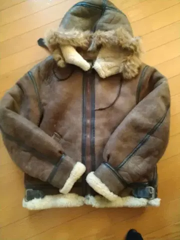 AVIREX 아비에이터 자켓 B3 후드 부착 브라운