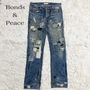 [ Bonds&Peace ] 데님 청바지 데미지 오샤레 [ 30인치 ]