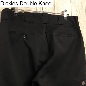 Dickies 더블 니 블랙 워크 팬츠 디키즈