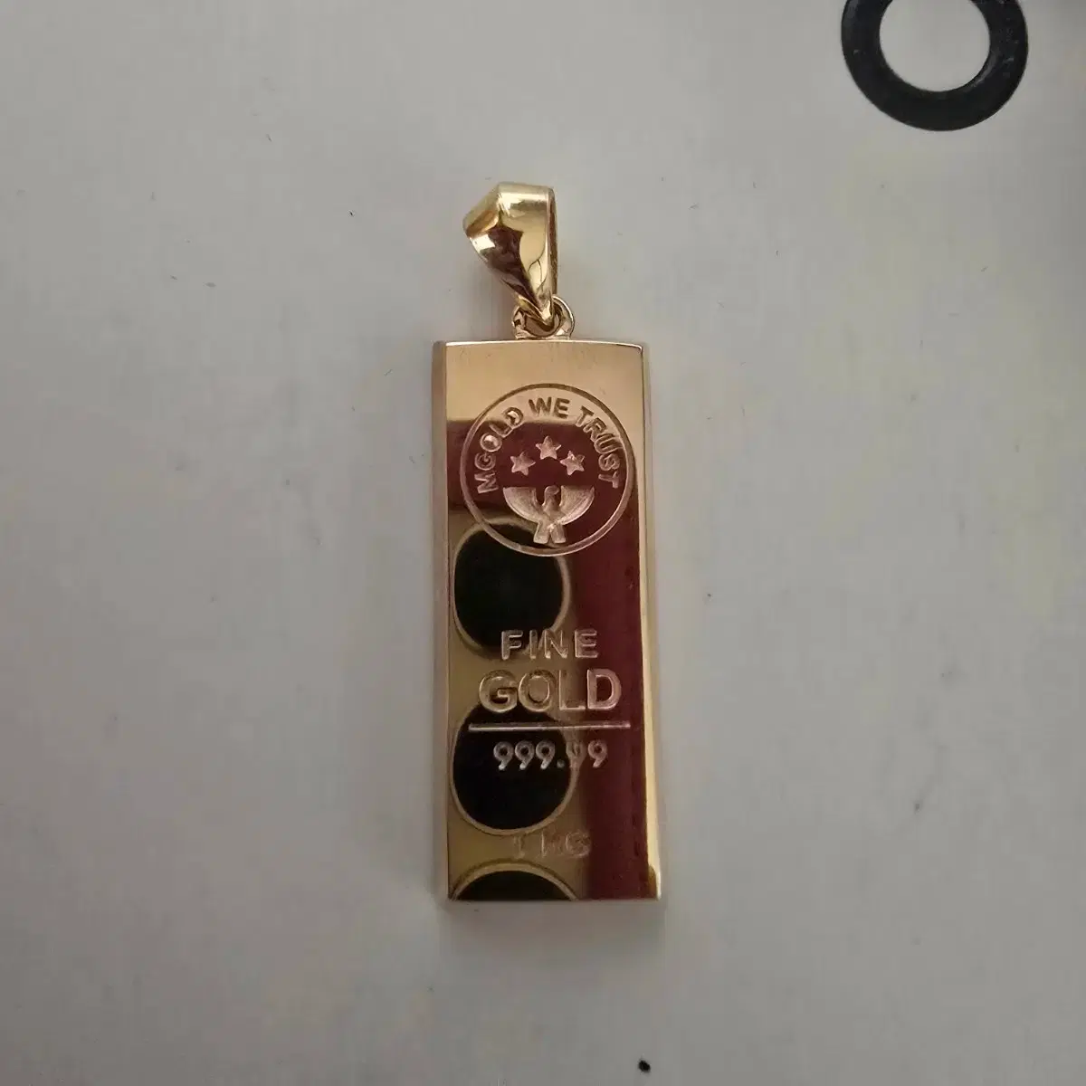 Pure gold medal green pendant #순금,#팬던트,#메달,#한돈,#1돈 on Bunjang Global Site.