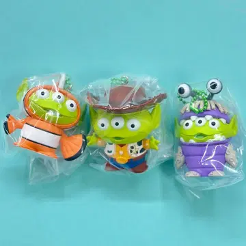 코스튬 에이리언 피규어 마스코트 3개 세트