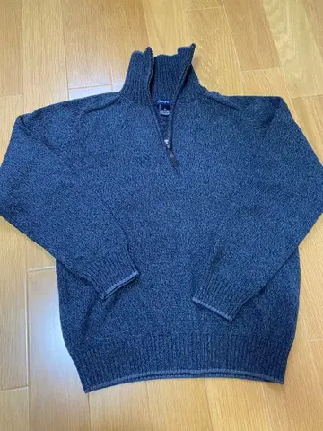 GANT 그레이 하프 지퍼 니트 M