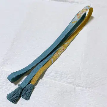 허리띠 파랑 x 금 꽃무늬 자수