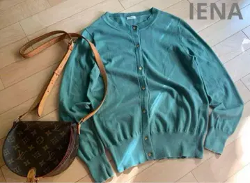 가을 컬러! 새상품급 IENA 크루넥 가디건, 고급 코튼 100%