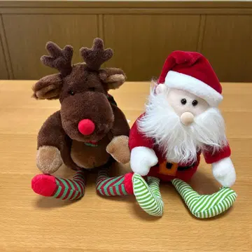 RUSS 크리스마스 산타 루돌프 봉제 인형 세트