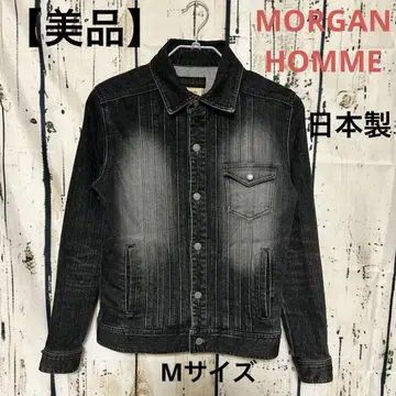 [ 새상품급 ] MORGAN HOMME 블랙 데님 자켓 일본제 M 사이즈