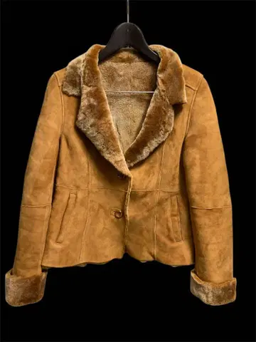 새상품급 정품 양가죽 무스탕 자켓 M