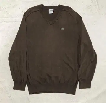 LACOSTE 브라운 V넥 스웨터 90s 사이즈 5