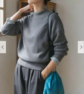 TOP GRAY 새상품 보틀넥 KNIT 풀오버 어반 리서치 도어스