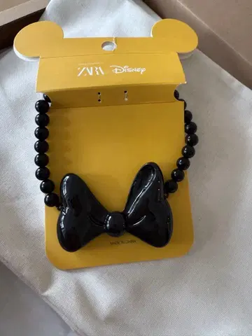 리본 목걸이 ZARA Disney