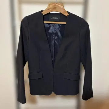 UNITED ARROWS 네이비 노카라 자켓