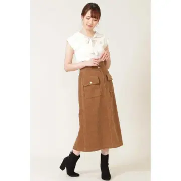 질 바이 질 스튜어트 믹스 리브 코듀로이 스커트