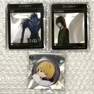 DEATH NOTE 데스노트 SNS풍 클리어 카드 후와민 캔뱃지