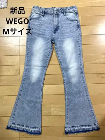 WEGO 로우라이즈 플레어 데님 팬츠 M