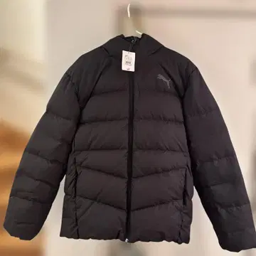 [미사용 새상품] PUMA 남성용 다운 자켓 블랙 XL 사이즈