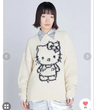 HELLO KITTY x little sunny bite 니트 탑