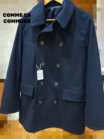 COMME CA COMMUNE 네이비 피 코트 M