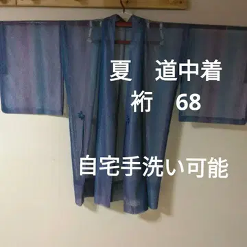 여름 도중옷 파랑과 보라색의 세로  화장 68
