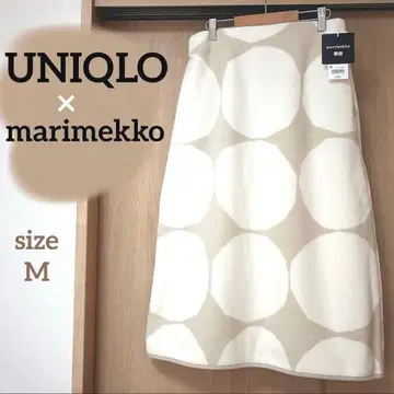 새상품 UNIQLO 마리메꼬 플리스 스커트 라이트 그레이 M