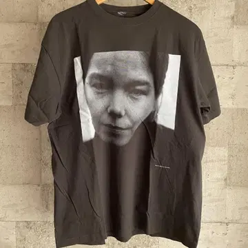 새상품 Bjork 비요크 케빈 커민스 사진 T셔츠 블랙 XL