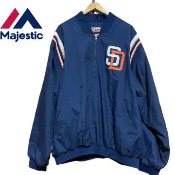 Majestic SD 로고 자수 나일론 자켓 / XXL