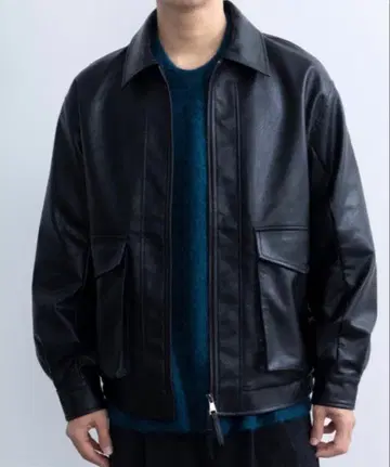 SINSS A2 short flight jacket 가죽 자켓 M