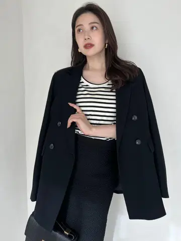 anuans 실크 터치 코튼 U넥 T