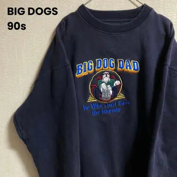 90s BIG DOGS 빅독스 맨투맨 센터 자수 로고