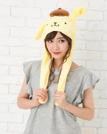 폼폼푸딩 모자 귀가 움직이는 성인용 어린이용 겸용