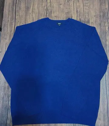 미사용 UNIQLO 남성용 스웨터 네이비 크루넥