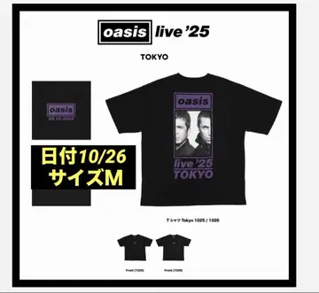oasis 오아시스 도쿄 공연 한정판 T셔츠 LIVE 2025