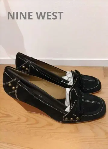 NINEWEST 나인웨스트 웨지솔 펌프스 스웨이드