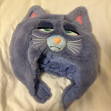 연보라 고양이 귀 캡