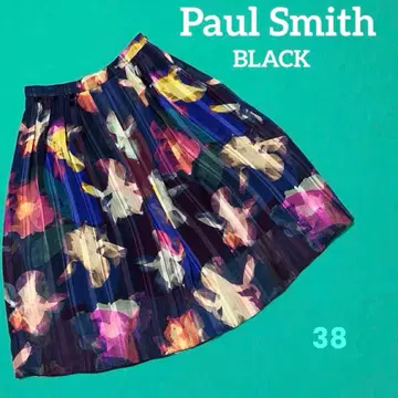 초레어 Paul Smith BLACK 턱 플레어 스커트 38