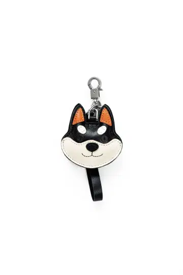 SHIBA&Co. 시바견 가죽 백참 에어택