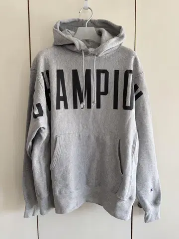 Champion 빅 로고 후드티